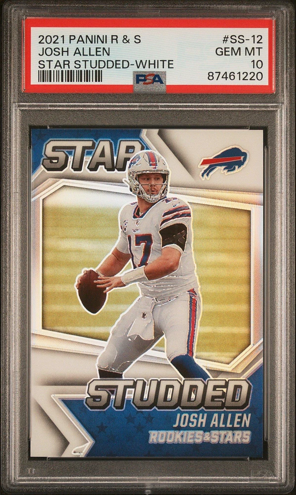 2021 Panini Rookies & Stars Star Studded Ss-12 Josh Allen White PSA 10