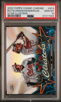 2023 Topps Cosmic Chrome Star Clusters Sc4 Adley Rutschman/gunnar Henderson PSA 10