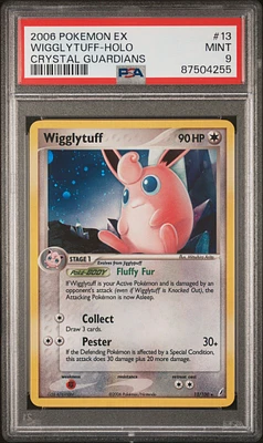 2006 Pokemon Ex Crystal Guardians 13 Wigglytuff PSA 9