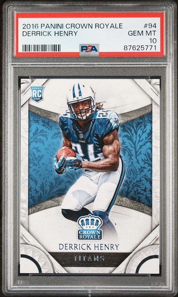 2016 Panini Crown Royale 94 Derrick Henry PSA 10