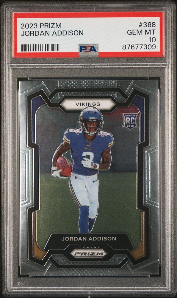 2023 Panini Prizm 368 Jordan Addison PSA 10