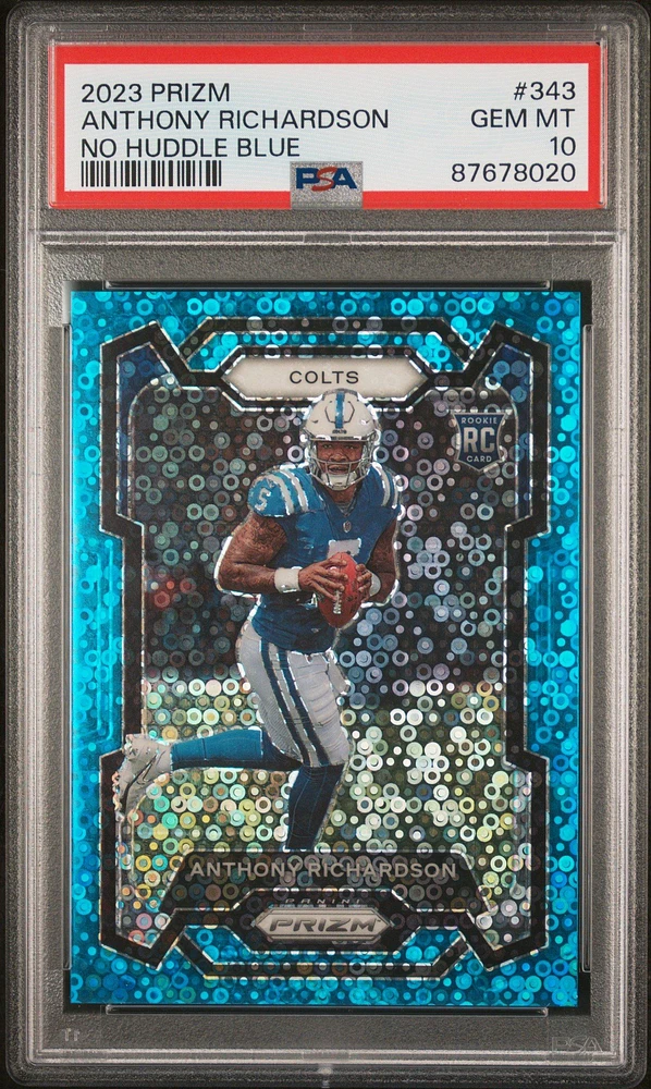 2023 Panini Prizm 343 Anthony Richardson No Huddle PSA