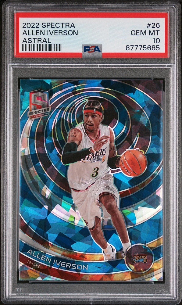 2022 Panini Spectra 26 Allen Iverson Astral PSA 10