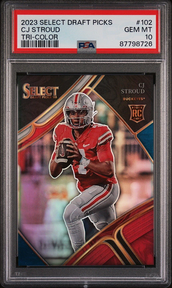 2023 Panini Select Draft Picks 102 Cj Stroud PSA 10