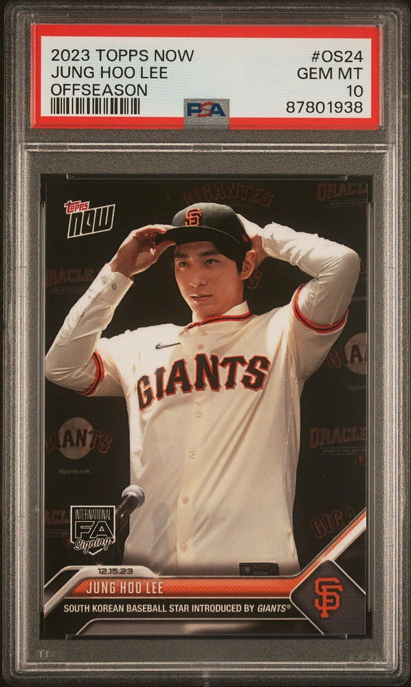 2023 Topps Now Offseason Os24 Jung Hoo Lee PSA 10