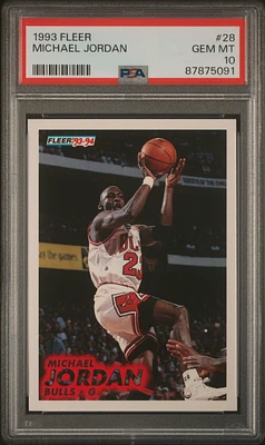 1993 Fleer 28 Michael Jordan PSA 10