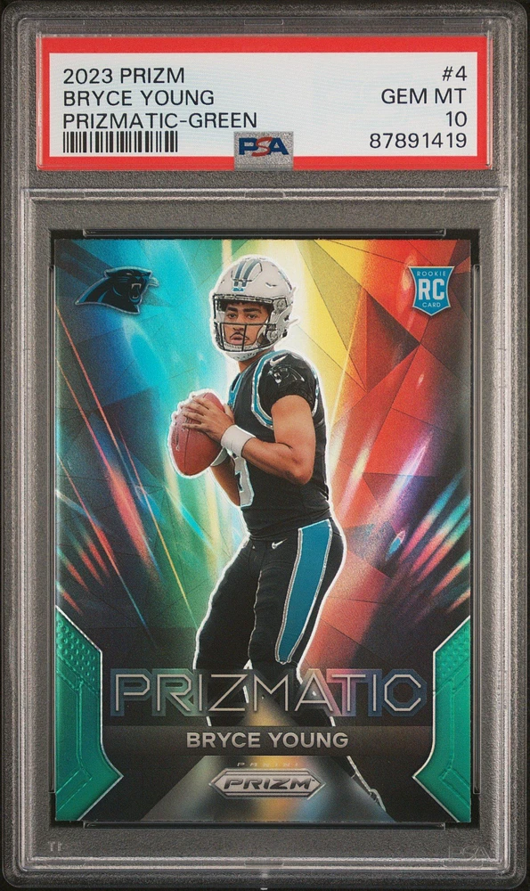 2023 Panini Prizm Prizmatic 4 Bryce Young PSA 10