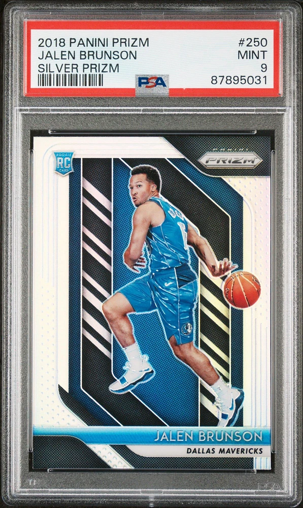 2018 Panini Prizm 250 Jalen Brunson Silver Prizm PSA 9