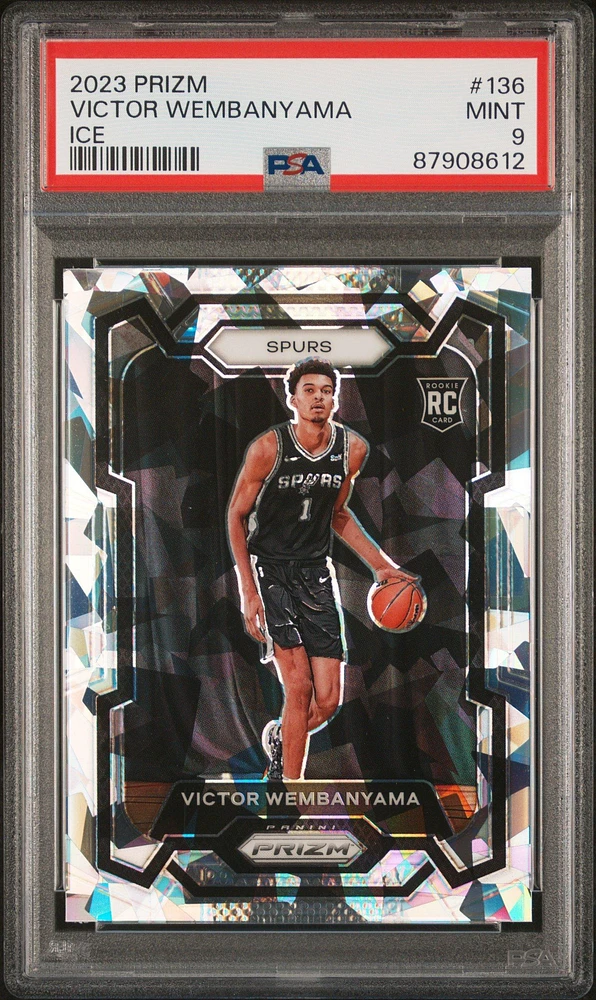 2023 Panini Prizm 136 Victor Wembanyama Ice PSA