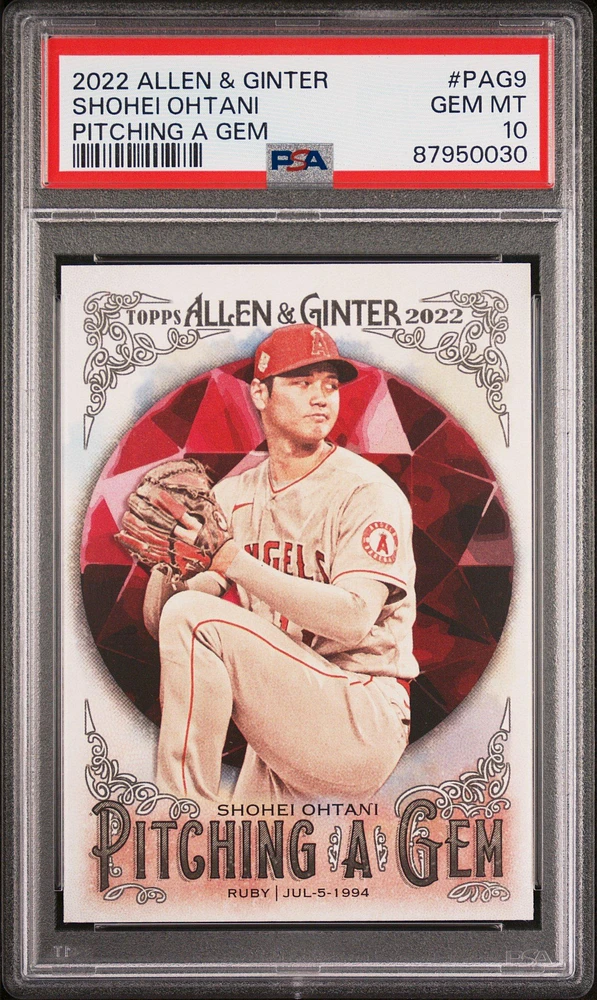 2022 Topps Allen & Ginter Pitching A Gem Pag9 Shohei Ohtani PSA 10