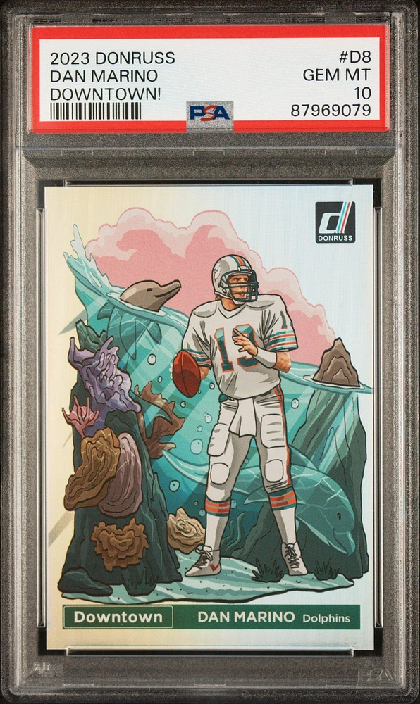 2023 Panini Donruss Downtown! D8 Dan Marino PSA