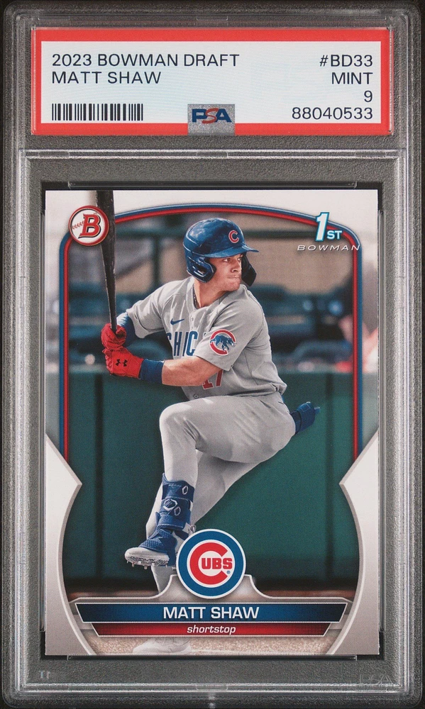 2023 Bowman Draft Bd33 Matt Shaw PSA 9