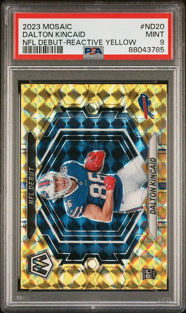 2023 Panini Mosaic Nfl Debut Nd20 Dalton Kincaid PSA
