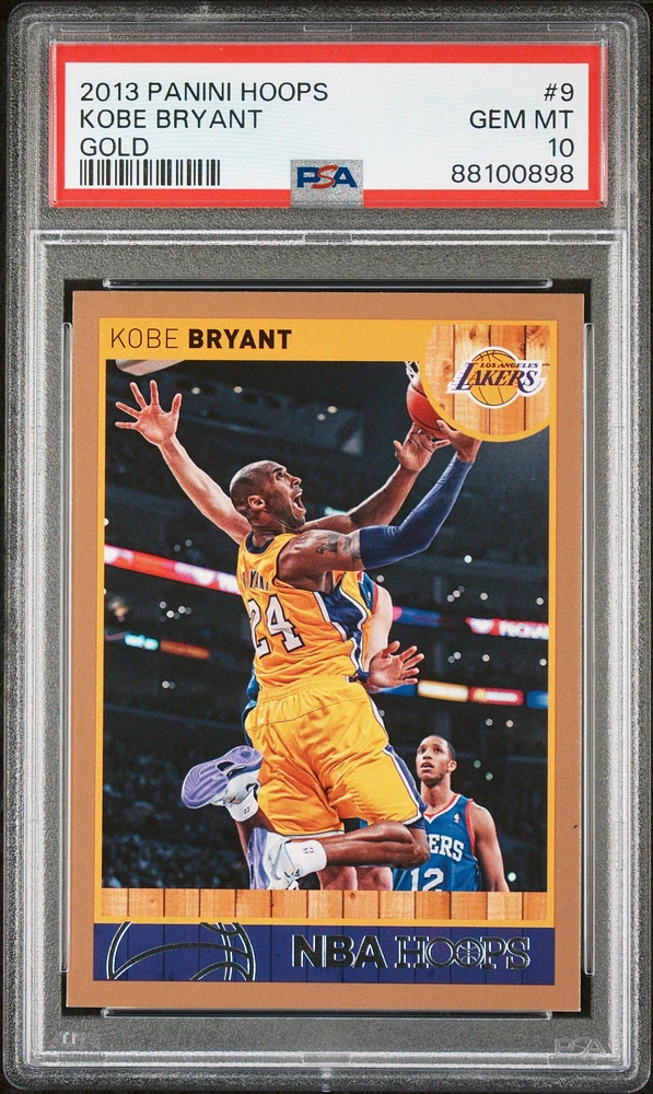 2013 Panini Hoops 9 Kobe Bryant Gold PSA 10