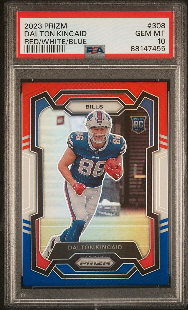 2023 Panini Prizm 308 Dalton Kincaid PSA 10