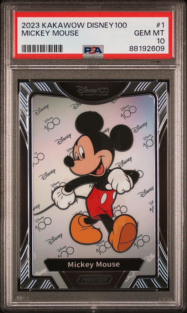 2023 Kakawow Phantom Disney100 Wondrous Character 1 Mickey Mouse PSA 10
