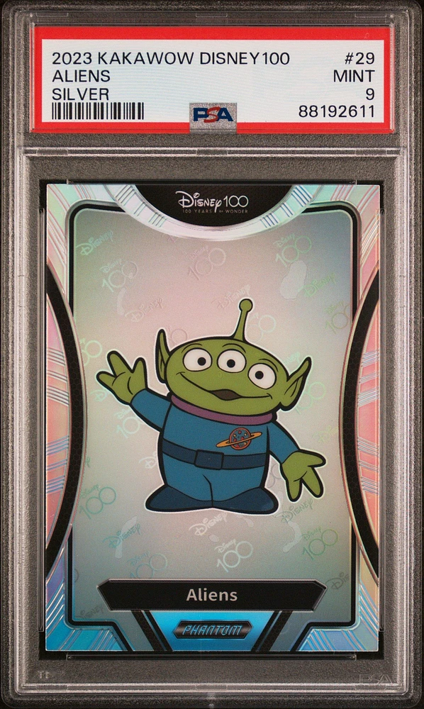 2023 Kakawow Phantom Disney100 Wondrous Character 29 Aliens Silver PSA 9