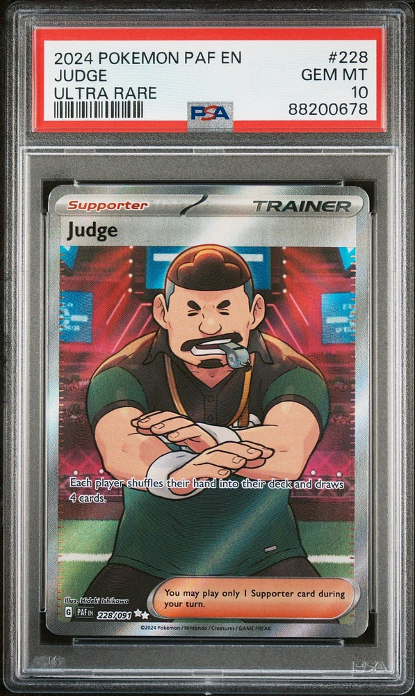 2024 Pokemon Paf En-paldean Fates 228 Judge PSA 10