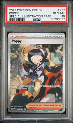 2023 Pokemon Obf En-obsidian Flames 227 Poppy PSA 10