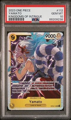 2023 One Piece Kingdoms Of Intrigue 112 Yamato PSA 10