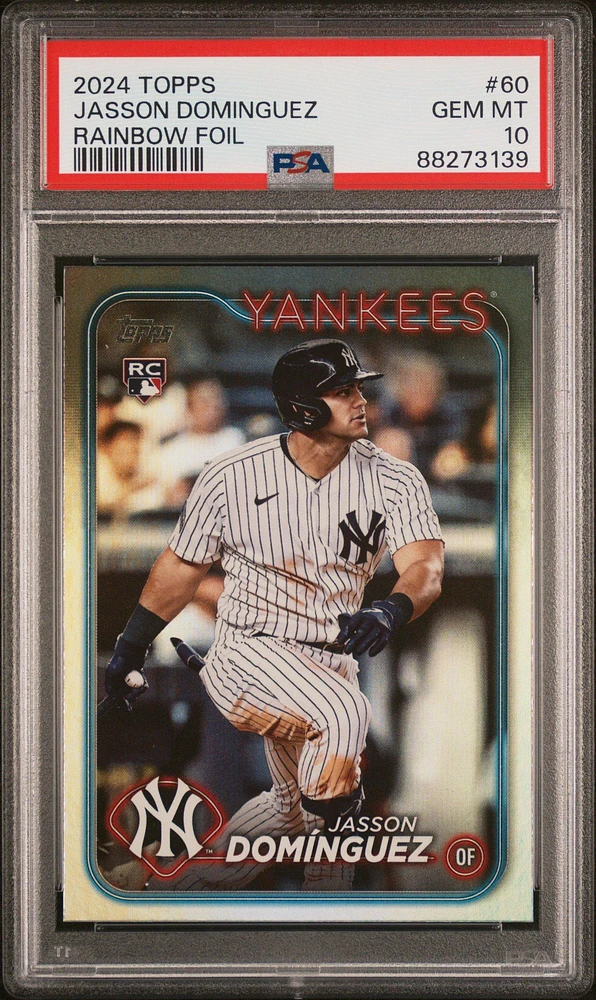 2024 Topps 60 Jasson Dominguez Rainbow Foil PSA 10