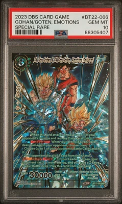 2023 Dragon Ball Super Card Game Series 22 Critical Blow Bt22-066 Gohan/goten, Emotions PSA 10