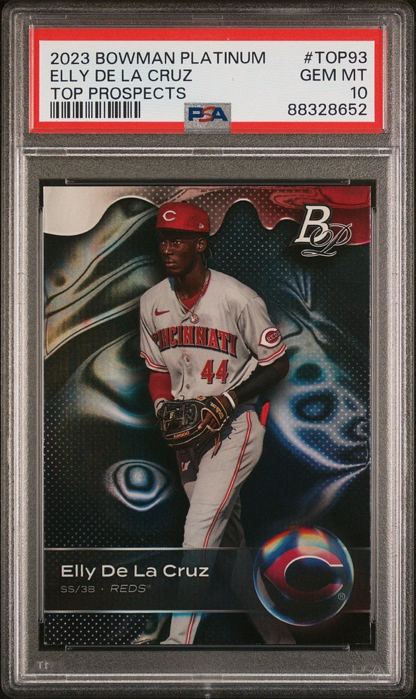 2023 Bowman Platinum Top Prospects Top93 Elly De La Cruz PSA 10