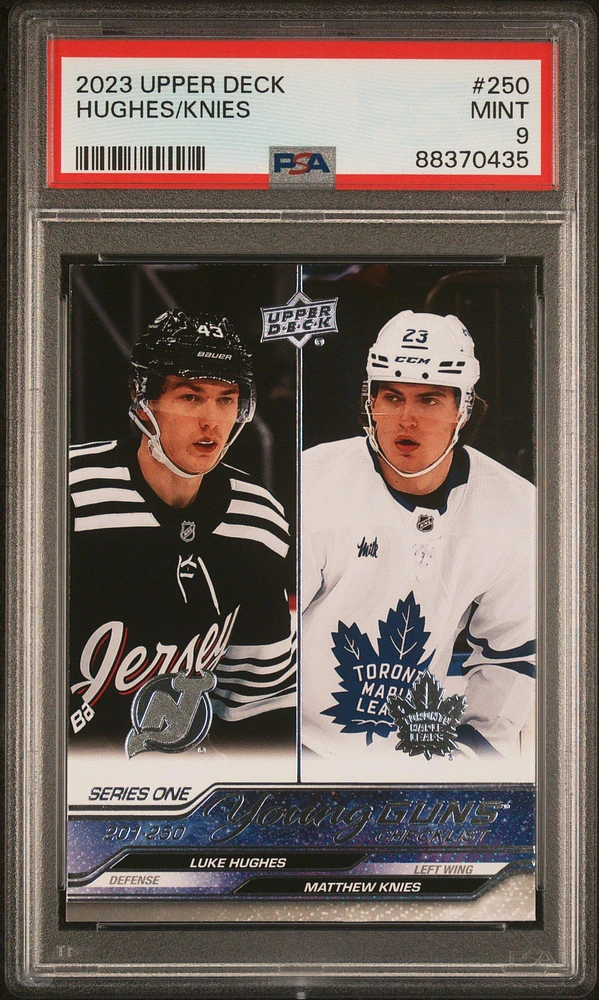 2023 Upper Deck 250 Hughes/knies PSA 9