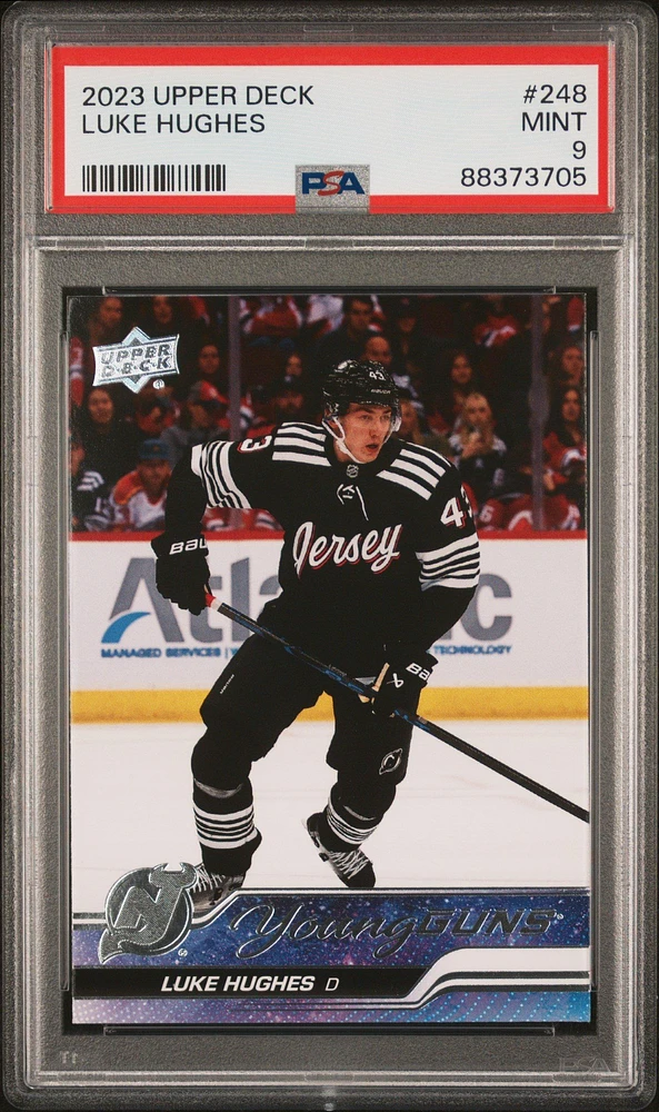 2023 Upper Deck 248 Luke Hughes PSA 9