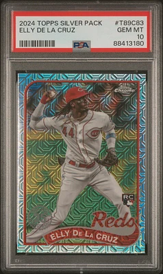 2024 Topps Silver Pack 1989 Chrome Promo T89c83 Elly De La Cruz PSA 10