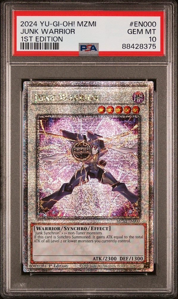 2024 Yu-gi-oh! Mzmi-maze Of Millennia En000 Junk Warrior 1st Edition PSA 10