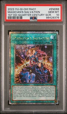 2023 Yu-gi-oh! Ra01-25th Anniversary Rarity Collection En068 Magician's Salvation 1st Edition-quarter Century Secret Rare PSA 10