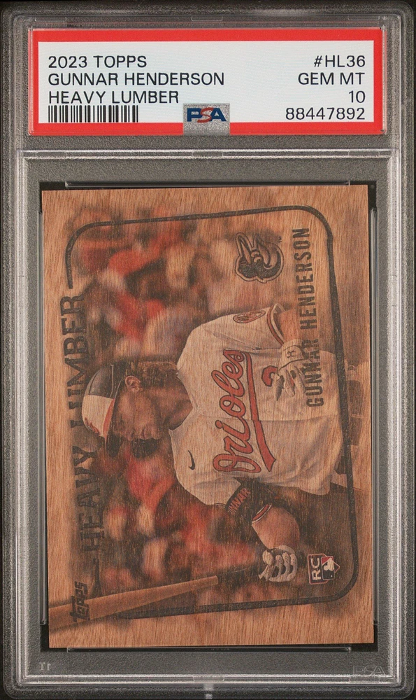 2023 Topps Heavy Lumber Hl36 Gunnar Henderson Series 2 PSA 10