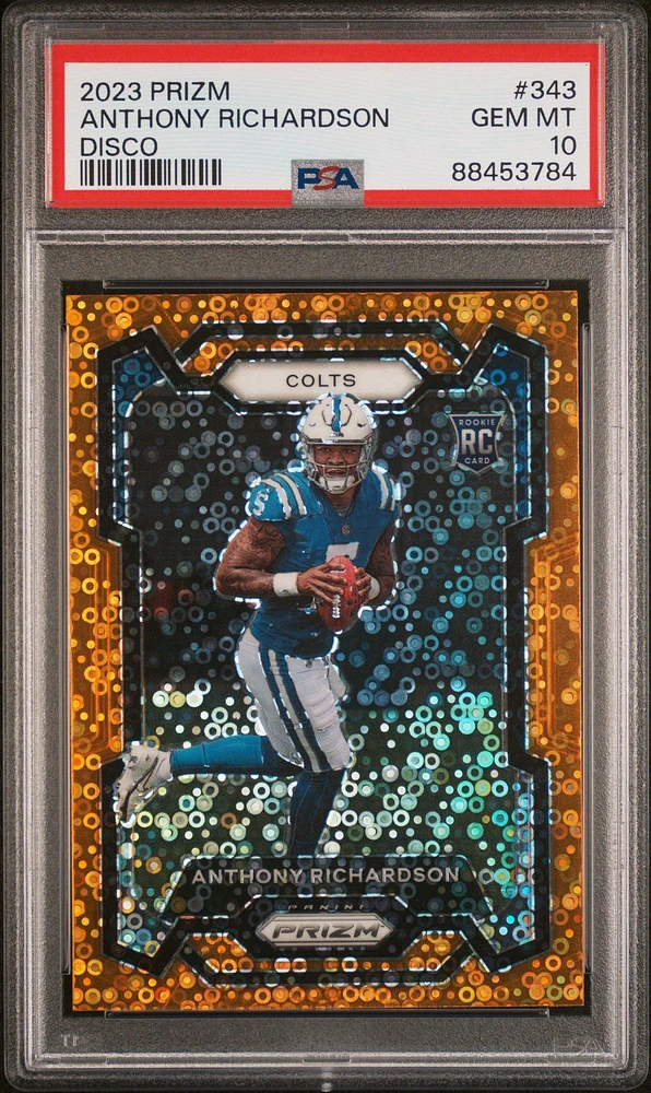 2023 Panini Prizm 343 Anthony Richardson Disco Prizm PSA