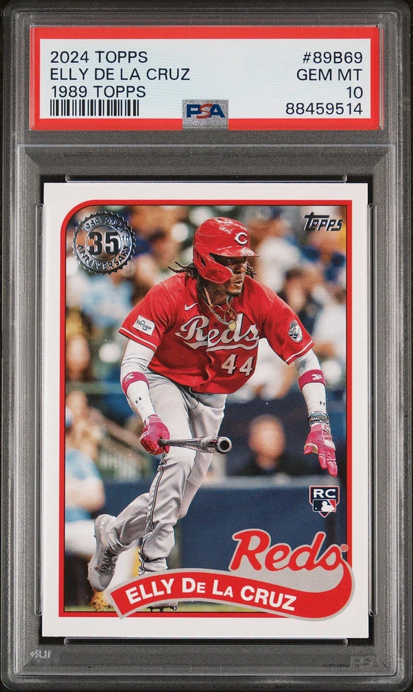 2024 Topps 1989 Topps Baseball 89b69 Elly De La Cruz PSA
