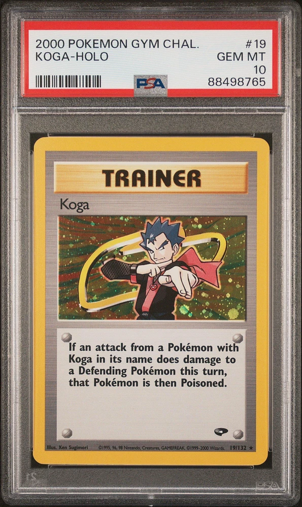 2000 Pokemon Gym Challenge 19 Koga PSA 10