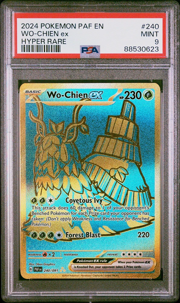 2024 Pokemon Paf En-paldean Fates 240 Wo PSA 9
