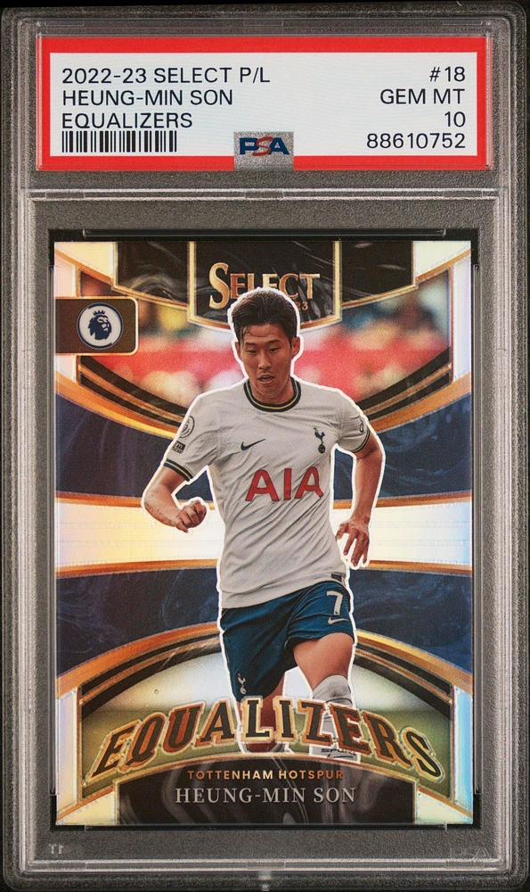 2022-23 Panini Select Premier League Equalizers 18 Heung-min Son PSA 10