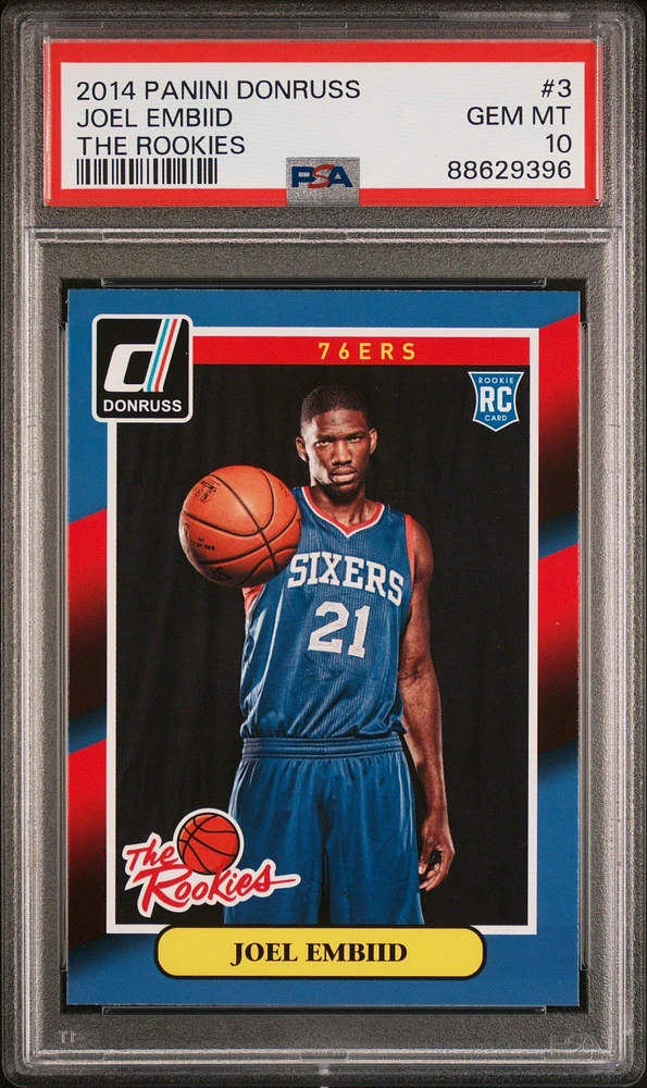 2014 Panini Donruss The Rookies 3 Joel Embiid PSA 10