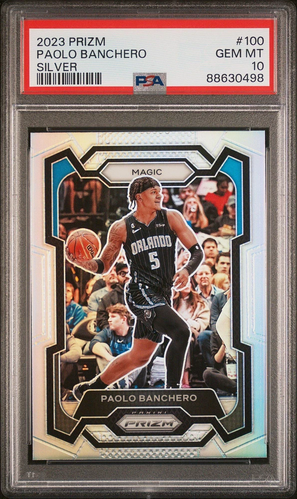 2023 Panini Prizm 100 Paolo Banchero Silver PSA 10