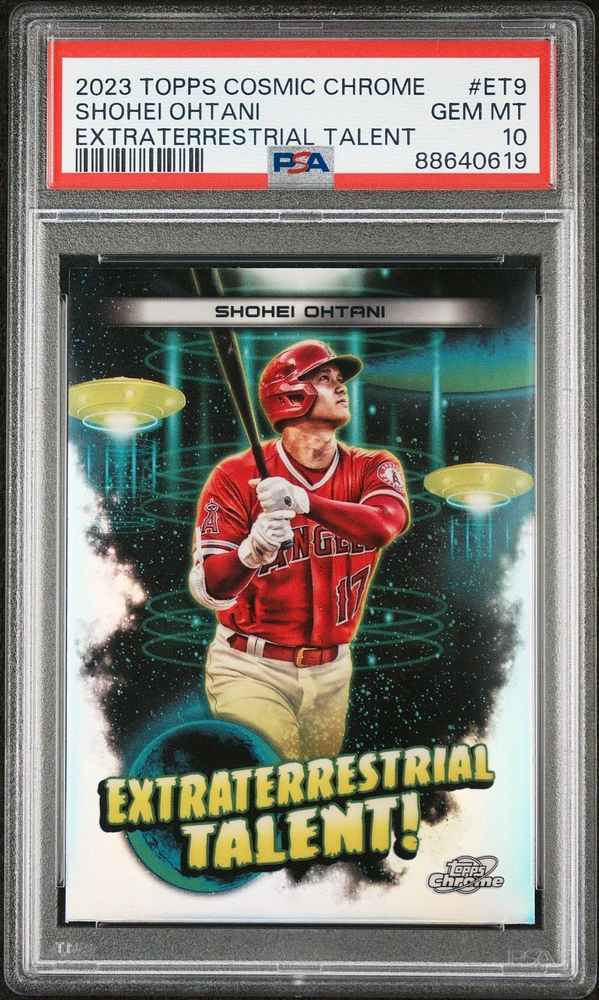 2023 Topps Cosmic Chrome Extraterrestrial Talent Et9 Shohei Ohtani PSA 10