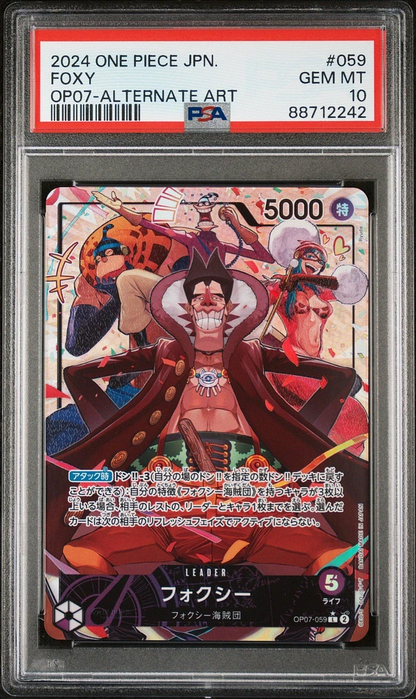 2024 One Piece Japanese 500 Years In The Future 059 Foxy Alternate Art PSA 10