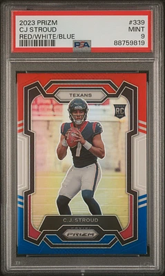 2023 Panini Prizm 339 Cj Stroud Red/white/blue Prizm PSA