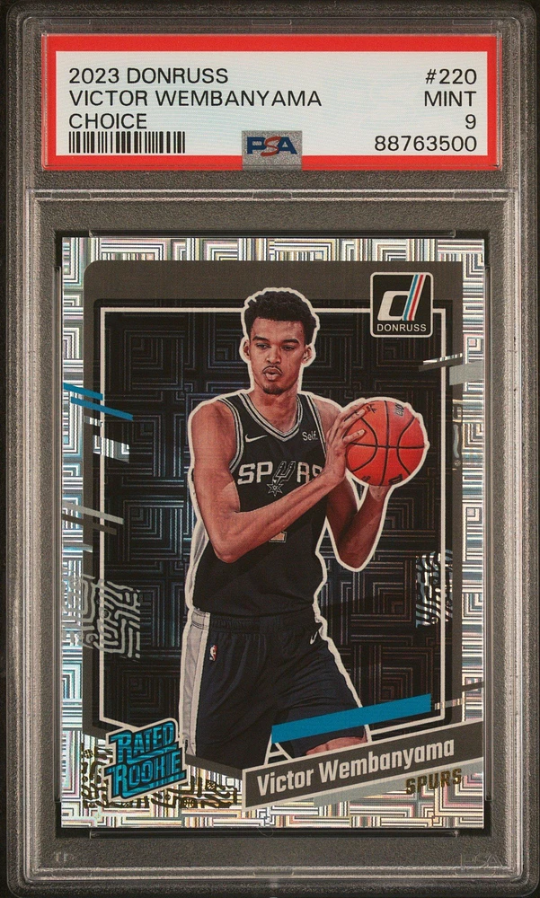 2023 Panini Donruss 220 Victor Wembanyama Choice PSA 9
