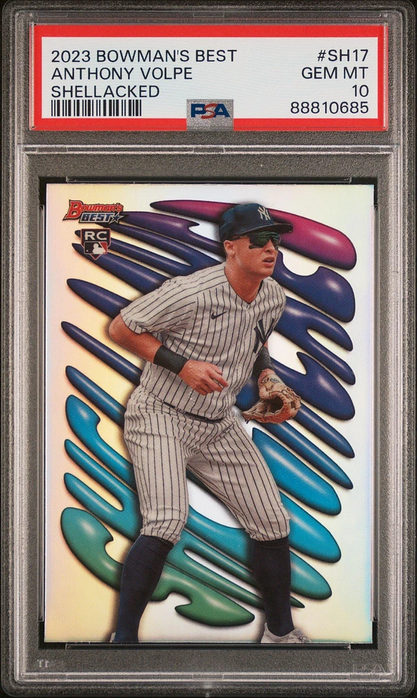 2023 Bowman's Best Shellacked Sh17 Anthony Volpe PSA 10