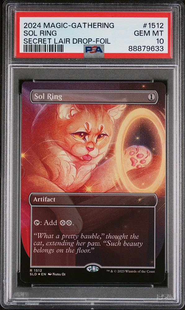 2024 Magic The Gathering Secret Lair Drop 1512 Sol Ring Foil PSA 10