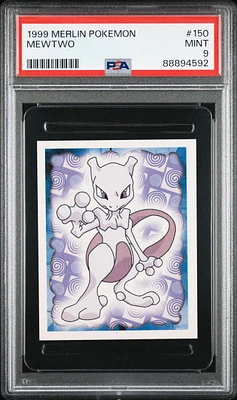 1999 Merlin Pokemon 150 Mewtwo PSA 9