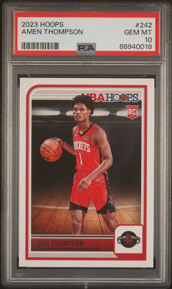 2023 Panini Nba Hoops 242 Amen Thompson PSA 10