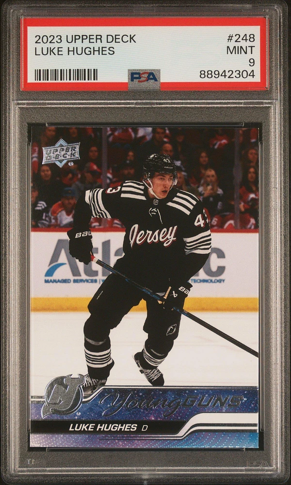 2023 Upper Deck 248 Luke Hughes PSA 9