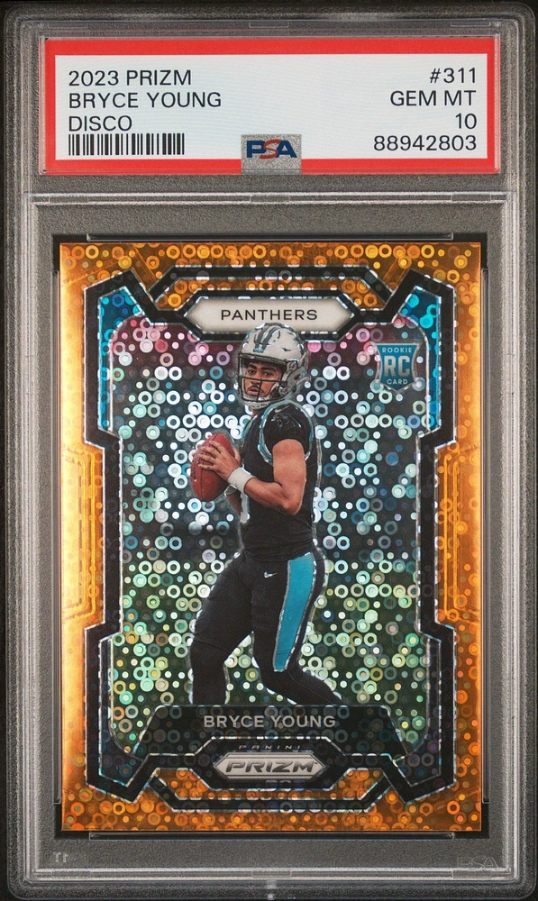 2023 Panini Prizm 311 Bryce Young Disco Prizm PSA